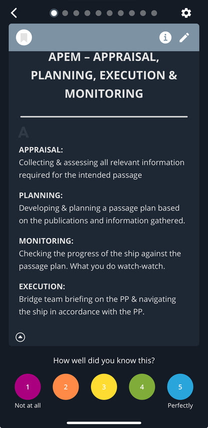 Digital Flash Cards - OOW 3000 (Yacht)